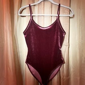 Forever 21 Velvet Bodysuit